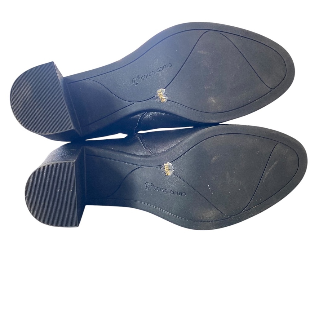 NEW GORGEOUS Buttery Leather Corso Como 7.5 Black Booties - Picture 5 of 5